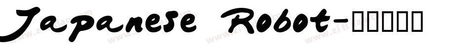 Japanese Robot字体转换